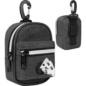 Porte-sacs à déjections canines en tissu portable NIBAO pour la marche, la randonnée, la course à pied, les voyages - Avec un rouleau de sacs à déjections canines - Product Image 4