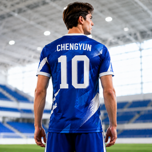 <span class=keywords><strong>Maillot</strong></span> <span class=keywords><strong>de</strong></span> football personnalisé à col en V avec design graphique haute définition pour les ligues universitaires - Product Image 3