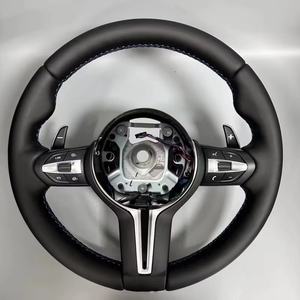 Volante de cuero para <span class=keywords><strong>BMW</strong></span> E87 E83 E90 E91 E92 E84 X1 E84 X5 X6 E70 E71 M3 M5 F20 F22 F23 F30 F33 F34 <span class=keywords><strong>E46</strong></span> E60 E36 E39 E30 - Product Image 1