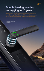 Oem bán tự động thông minh khóa cửa với ID thẻ đọc mở khóa vân tay mở khóa và mã mở khóa cho căn hộ khách sạn và gia đình - Product Image 5