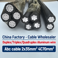 Câble d'alimentation aérien en aluminium gainé XLPE 600/1000V ABC 16mm2 25mm2 35mm2 50mm2 70mm2