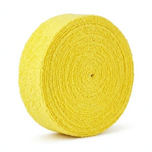 ผ้าพันด้ามจับไม้เทนนิสและแบดมินตันสีเหลือง ซับเหงื่อ ยึดเกาะดี - Product Image 1
