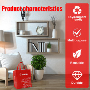 Hot Sale Custom Logo Size Printed Eco Friendly Recyclable Reusable Plain Grocery Portable Shopping Bag <strong>Bolsa</strong> De Compras - Product Image 5