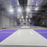 Rollo de Tapete para Pickleball al por Mayor, Material de PVC Ecológico, Capa Superior Resistente a los Arañazos, Instalación para Canchas Comerciales