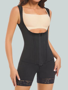 Langqin Women's Butt Lifter Shapewear Bodysuit for Women Tummy Control Waist Zipper Breathable Slimming Women Corset Wholesale - Product Image 3
