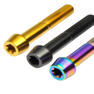 Vis en alliage de titane pour moto, vis en titane T50, vis en titane à pointe conique M10*20-80*1.25mm, accessoires pour moto - Product Image 2