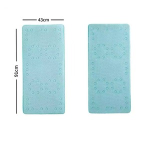 Tapis de douche Yimobra Original en PVC antidérapant avec ventouses et trous de drainage, lavable en machine, sans BPA ni phtalates, vert MARRS - Product Image 5
