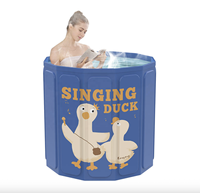 Meilleur prix, baignoire pliable en PVC épaissi, nouveau style, douche portable, facile à ranger, ne prend pas beaucoup d'espace