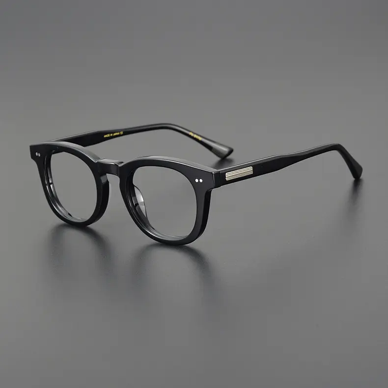 Marka tasarımcısı asetat gözlük çerçevesi 047 erkekler kadınlar şeffaf gözlük Retro gözlük gözlük gözlük çerçeveleri