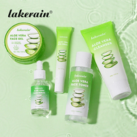 Crème pour le visage à l'aloe vera naturelle coréenne OEM Lakerain, lotion nettoyante en profondeur pour le visage, gel hydratant à l'aloe vera, ensemble de soins de la peau