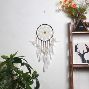 <span class=keywords><strong>Attrape</strong></span>-rêves pour chambre à coucher, fait à la main, plumes, grand <span class=keywords><strong>attrape</strong></span>-rêves, décoration murale, artisanat, ornement pour la maison, chambre à coucher, enfants, garçons, natif - Product Image 6