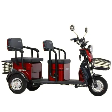 Электрический пассажирский скутер для взрослых трехколесный мотоцикл грузовой