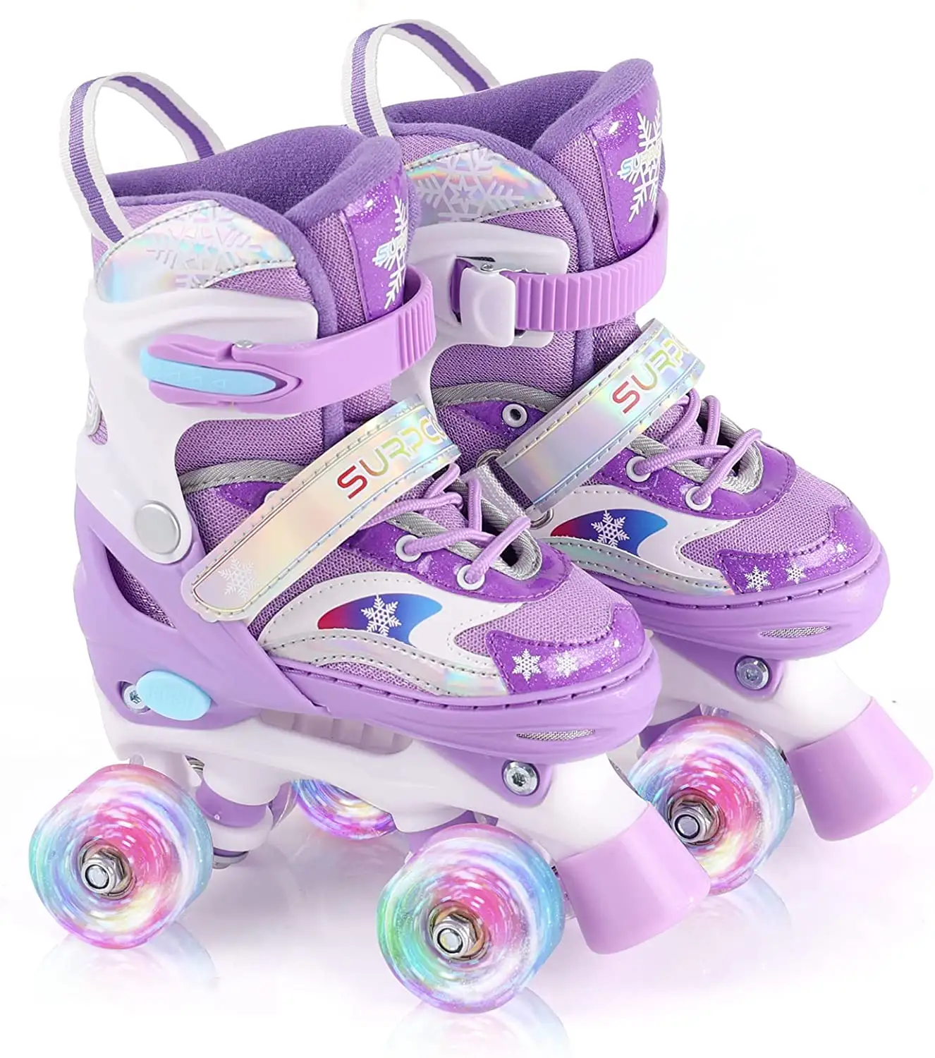 Roller Skates for Girls and Boys Adjustable Roller Skates for Kids Light Up Roller Skates Child Beginners for Outdoor Sports
