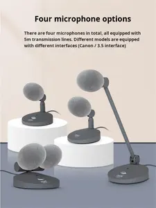 Microphone de diffusion et d'enregistrement de la série TTD797, enregistrement vocal, vidéoconférence, diffusion en direct, microphone de bureau à col de cygne - Product Image 3