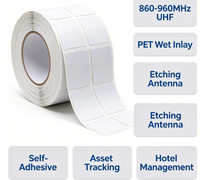 Étiquette RFID UHF anti-métal imprimable, portée de lecture 2m, 55*15mm, pour la gestion des actifs sur surfaces métalliques, OEM ODM