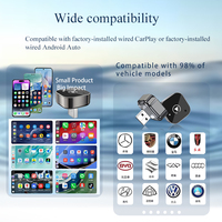 GallopSprite Nouvel adaptateur de voyage USB mini portable sans fil Android Auto Carplay Dongle Garantie 1 an 16x16mm