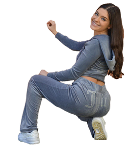 New in Stock Hooded Long Sleeve Crop Top Legging Sexy Hollow Out Two Piece Women <b>Set</b> Autumn Casual Skinny <b>Knitting</b> Plain Dyed - Product Image 1