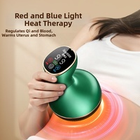 Appareil de massage électrique Gua Sha transfrontalier à forte aspiration, rechargeable, pour usage domestique, avec ventouses et glisseurs, et contrôle de la minuterie