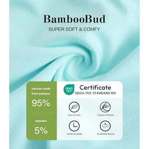 Chemise de nuit ample à manches courtes pour femme BambooBud, en viscose douce de bambou, tailles S-XXL - Product Image 3