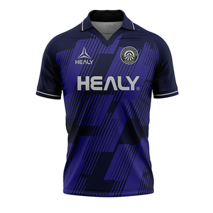 Seragam sepak bola kustom HEALY, kaos polo pria dengan kerah pas badan dan jersey sepak bola - Product Image 1