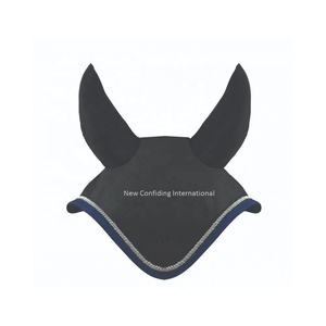 Equestrian horse Fly veil ear bonnet ear net Crochet custom logo horse product Fly ear Bonnet high quality am588 - Product Image 1