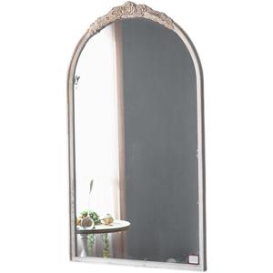 French Retro <b>Arch</b> Wall Mirror Distressed Wood <b>Frame</b> Silver Lens Decorative For Living Room Bedroom Clothing Store Fitting Room - Product Image 5