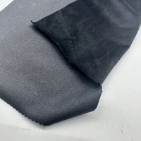 Tissu en cuir PU brossé super doux, extensible dans les 4 sens, 385 GSM, pour robes, jupes et pantalons, vente en gros directe d'usine chinoise