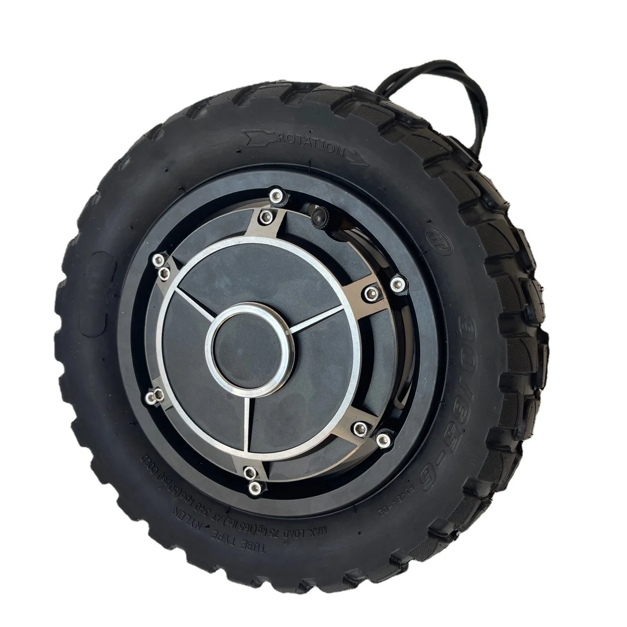 36V 48V 1200W 1250RPM 10 אינץ' מנוע רכזת מפוצלת ללא מברשת מנוע צד יחיד פיר תלת אופן קארט מנוע עגלת גולף