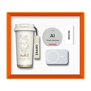Holiday Custom Logo Gift Pu Notebook Metal Pen USB Power Bank Thermos Cup y <span class=keywords><strong>Bluetooth</strong></span> Speaker All-in-One Gift Sets - Product Image 4
