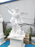 Angel God Marble Sculpture Natural Stone Modern Design for Indoor/Outdoor Use Garden Application