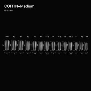 14 Tamaños, <span class=keywords><strong>Uñas</strong></span> Acrílicas <span class=keywords><strong>de</strong></span> Punta Francesa Blanca <span class=keywords><strong>de</strong></span> Calidad <span class=keywords><strong>de</strong></span> Marca, Puntas <span class=keywords><strong>de</strong></span> <span class=keywords><strong>Uñas</strong></span> <span class=keywords><strong>de</strong></span> Gel Suave en Forma <span class=keywords><strong>de</strong></span> Ataúd Mediano, Color Oro Rosa, Venta al por Mayor, Cobertura Completa - Product Image 6