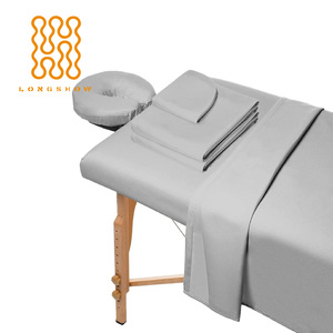 Vente en gros d'usine Ensemble de draps de table de massage en microfibre doux faciles à nettoyer Ensemble de 3 pièces en vrac - Product Image 5