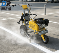 Machine de marquage routier à pulvérisation à froid à pompe à diaphragme, en promotion, pour parkings, municipalités, zones industrielles, haute pression stable
