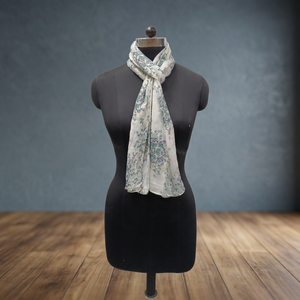 Women Floral Print Cotton <b>Scarf</b> Long Lightweight Daily Wear All Seasons Accessory - Product Image 3