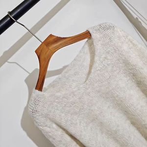 Suéter de Punto Holgado con Cuello Redondo para Mujer, Marca ZY, Manga Larga, Grosor Medio, Transpirable, Color Sólido, para Primavera y Otoño - Product Image 2