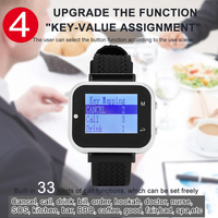 Système d'appel intelligent sans fil avec grand écran, récepteur de montre-bracelet, gestion d'appel sans fil, pour restaurant café bureau hôpital