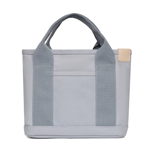 Sac fourre-tout minimaliste en toile avec séparateur intérieur, sac à bandoulière structuré et robuste, poche avant, plusieurs couleurs - Product Image 5