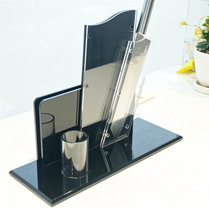 Hot Selling Premium <b>Acrylic</b> Holder Kitchen Knife Sets <b>Block</b> for Home Use - Product Image 4