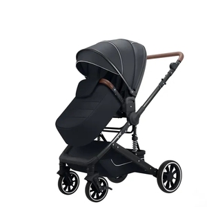 Cochecito de bebé de lino ligero de la <span class=keywords><strong>mejor</strong></span> calidad, diseño de moda <span class=keywords><strong>plegable</strong></span> con una sola mano - Product Image 2
