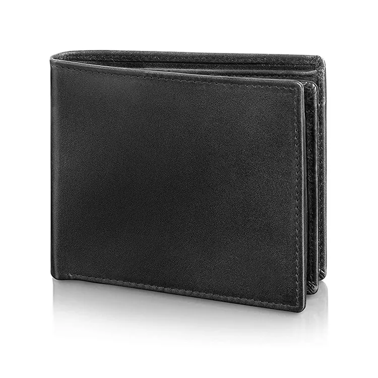 Billeteras de diseñador de marcas famosas para hombre, monederos Rfid personalizados, billetera de tres pliegues para hombre, de cuero