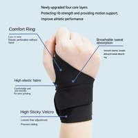 Sangle de soutien du poignet réglable personnalisée avec manchon de compression respirant en nylon pour la musculation et la course à pied, protection sportive