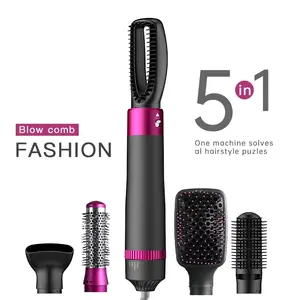 Hot Air Hair Brush dryers Professional, Hair Straightener Stylers Dropshipping Customized Logo Power Hot Air Combs/