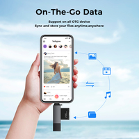 Adaptador Convertidor Lector de Tarjetas UNIEAN al por Mayor OTG Tipo C 4 en 1 SD TF USB 3.0 de 5Gbps para PC Laptop a iPhone