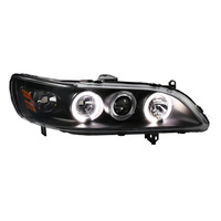 Phare avant Xénon Angel Eye de projecteur modifié de qualité supérieure pour Accord 6e génération 1998-2002, garantie 1 an