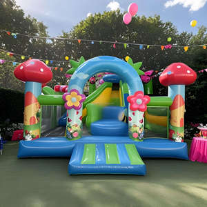 Cina Commerciale castello gonfiabile in PVC Giochi Gonfiabili Corsa Ad Ostacoli Per I Bambini - Product Image 1