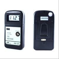 pH-mètre numérique portable Lutron PH-201 - avec ATC, précision de 0,01 pH, comprend des solutions tampon et des piles