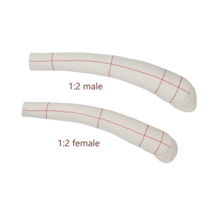 Maniquí de costura de <span class=keywords><strong>sastre</strong></span> masculino de media escala, maniquí de brazo superior de medio cuerpo de manga larga con cubierta de tela de algodón suave, maniquí de <span class=keywords><strong>hombre</strong></span> - Product Image 5