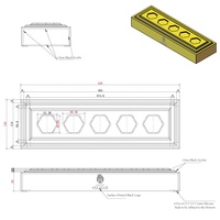 Présentoir de Comptoir en Acrylique Doré Effet Miroir pour Parfums, 5 Emplacements, Organisateur Cosmétique, Support de Présentation pour Produits de Beauté et Soins de la Peau en Magasin