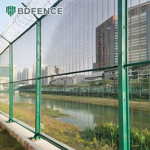 높은 보안 <span class=keywords><strong>358</strong></span> 안티 등반 울타리 패널 공항 철도 교도소 농장 금속 프레임에 대 한 투명 뷰 조밀 한 메쉬 - Product Image 2