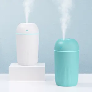 2023 portátil Mini 420ml H2O Spray Mist humidificador USB humidificador de aire luz LED ultrasónico Aroma aceite esencial difusor coches